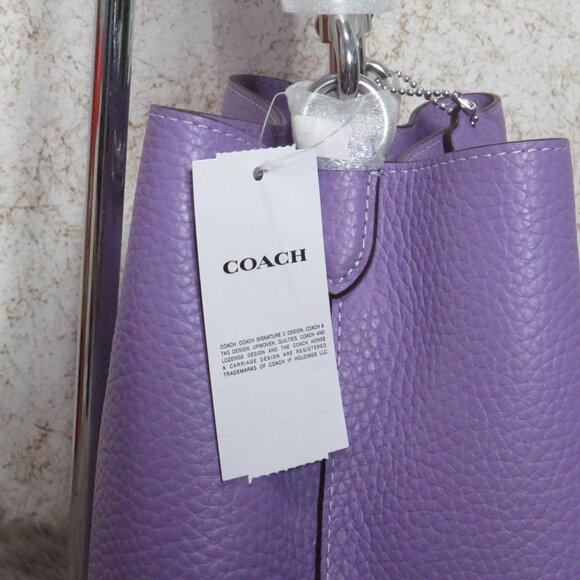 Coach Rowan Drawstring Bucket Bag (Iris) - Picture 9 of 9